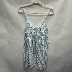 Hill House Aurora Sleep Dress in Floral Stripe